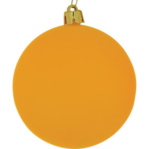 Χρυσή Νέον Χριστουγεννιάτικη Μπάλα 10cm (Σετ 4 τμχ)